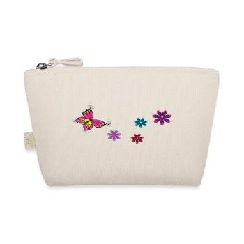 Butterfly with flowers - Organic Pouch - nature - Front