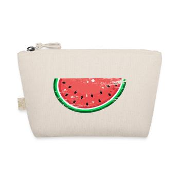 Wassermelone Design Scheibe used - Bio-Täschchen - Natur - Vorne