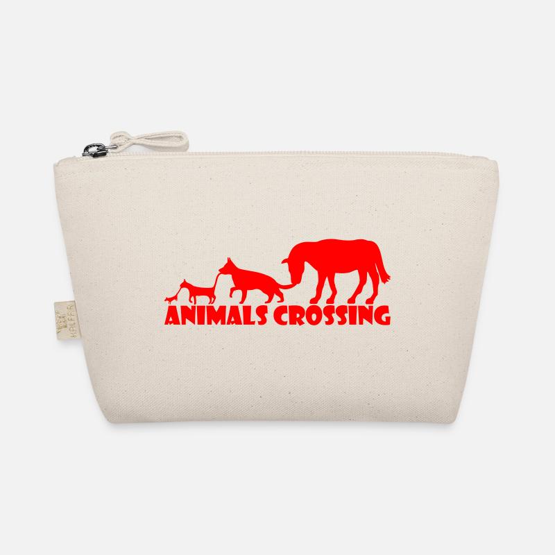 Tierabenteuer Silhouetten Design - Bio-Täschchen - Natur