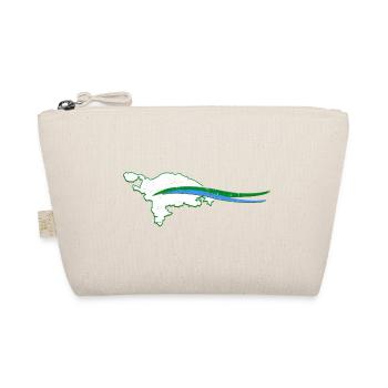Thurgau Canton Outline with Wave - Organic Pouch - nature - Front