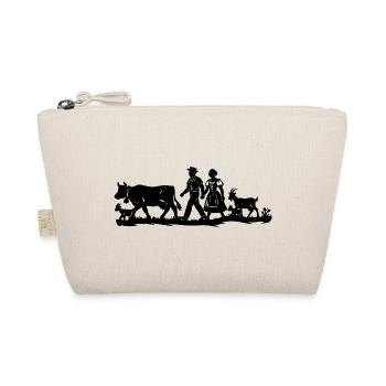 Alpaufzug_1_black_ - Organic Pouch - nature - Front