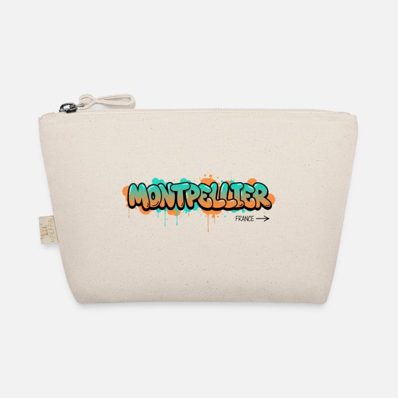 Conception du nom de la ville de Montpellier dans le style graffiti Trousse biologique