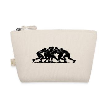 Silhouette de mêlée de rugby - Trousse biologique - nature - Devant
