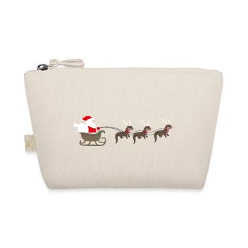Sea Otter Cartoon Christmas Gift - Organic Pouch - nature - Front