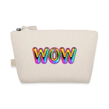 3D WOW Balloon Rainbow Shirt - Organic Pouch - nature - Front
