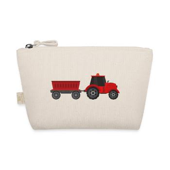 Tractor with trailer - Organic Pouch - nature - Front