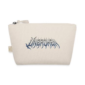 Unbroken - cold metal chrome text - Organic Pouch - nature - Front