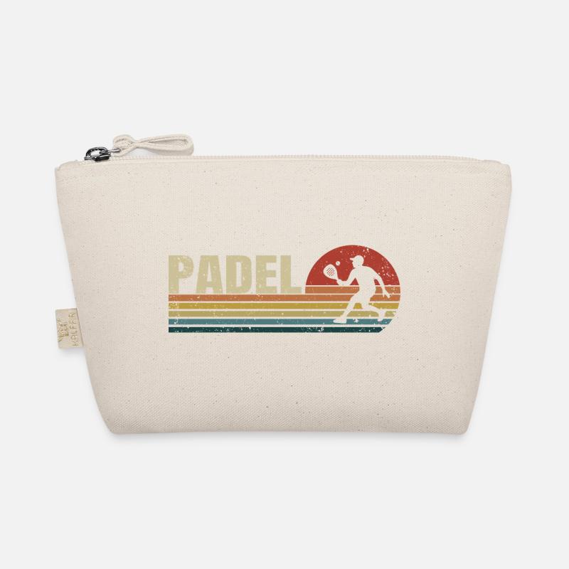 Padel Retro Sunset Bio-Täschchen