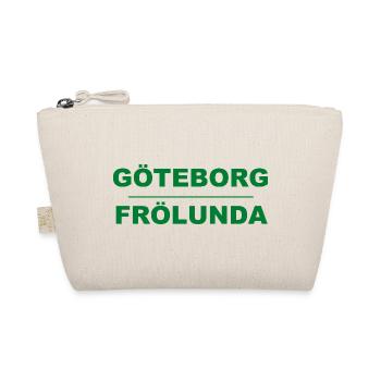 Göteborg Frölunda – Grün-schwarzes Design - Bio-Täschchen - Natur - Vorne