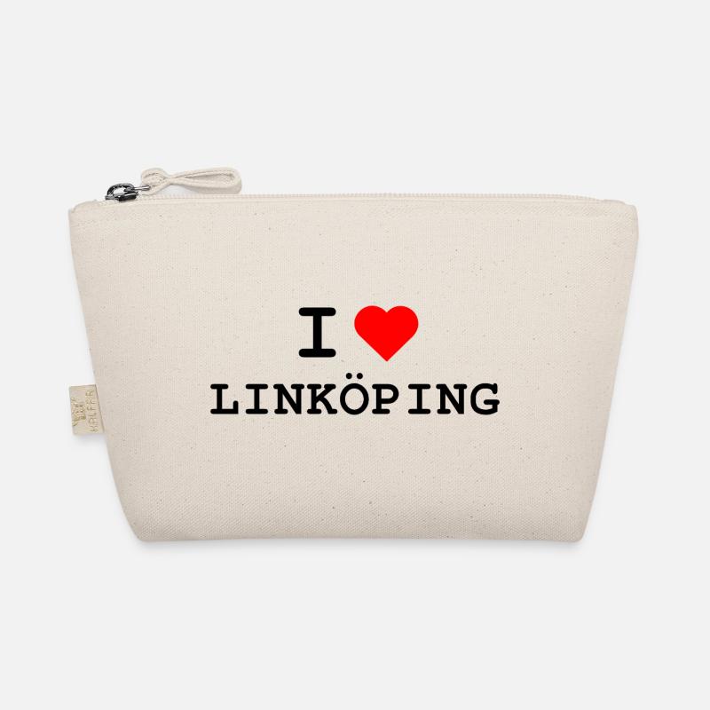 I love Linköping - Ich liebe Linköping Bio-Täschchen
