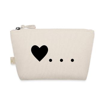 Love is... Heart - Organic Pouch - nature - Front