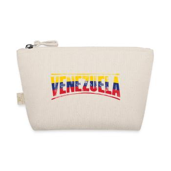 Venezuela in Trikolor-Schrift - Bio-Täschchen - Natur - Vorne