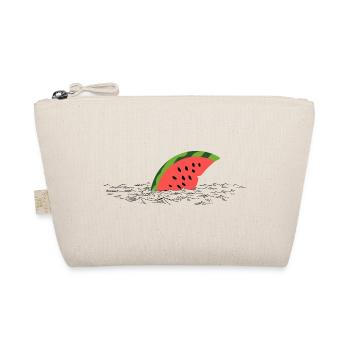 Melon Fin – Un requin mignon en route - Trousse biologique - nature - Devant