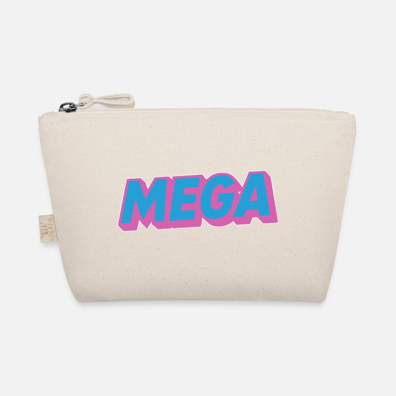 Mega lettering oldschoo retro 90s 80s Organic Pouch