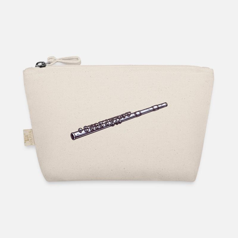 Line Flute Illustration Organic Pouch