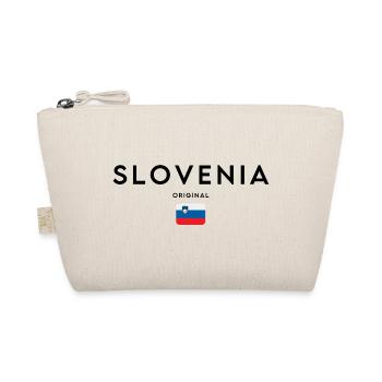 Slowenische Flagge, elegantes minimalistisches Design - Bio-Täschchen - Natur - Vorne