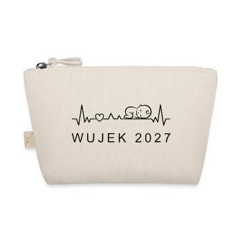 Onkel 2027 Herzschlag Schwangerschaft Polnisch - Bio-Täschchen - Natur - Vorne