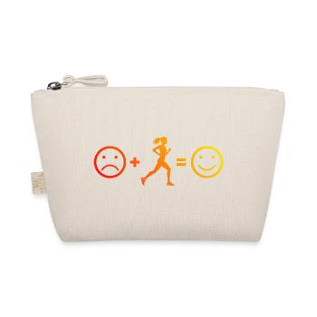 Marathon running gift idea for the runner - Organic Pouch - nature - Front
