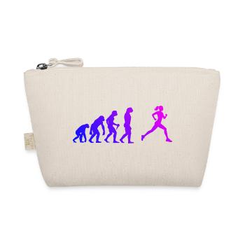 Gift idea for a running with running - Organic Pouch - nature - Front