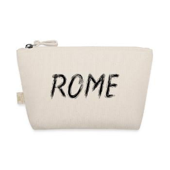 Rome Graphic Brush Lettering Schwarz - Bio-Täschchen - Natur - Vorne