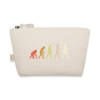 Volleyball Evolution Funny Volleyball Player Gift - Organic Pouch - nature - Front
