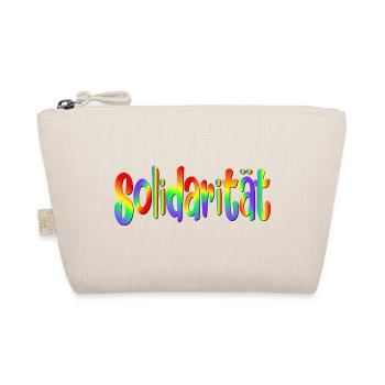 Demokratie Regenbogen Solidarität - Bio-Täschchen - Natur - Vorne