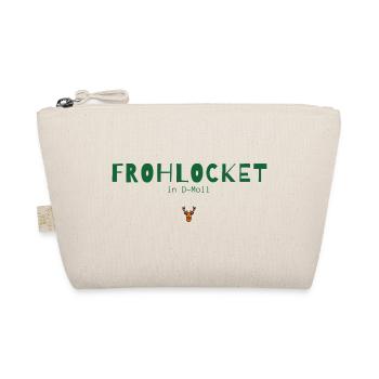 Frohlocket in D-Moll – Musikalisches Weihnachten - Bio-Täschchen - Natur - Vorne