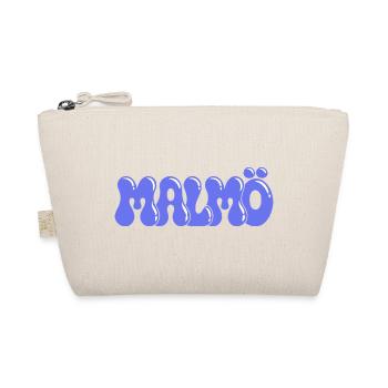 Malmö Retro Blue Periwinkle Wildleder - Bio-Täschchen - Natur - Vorne