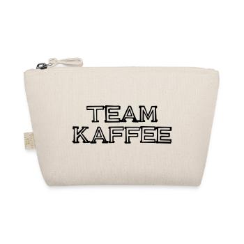 Team Kaffee Schriftzug handgezeichnet - Bio-Täschchen - Natur - Vorne