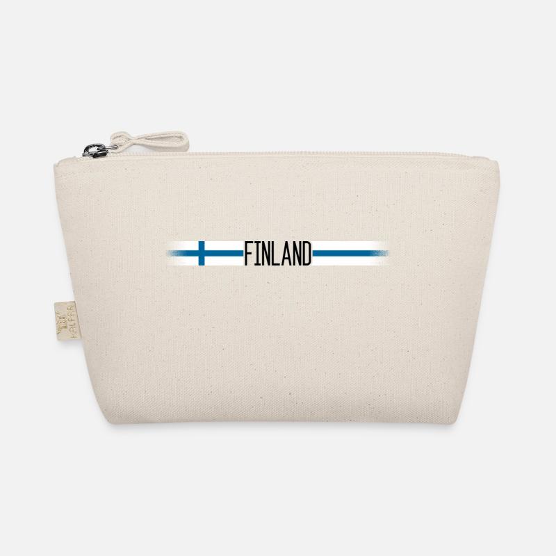 Finlande Drapeau / bannière 005 conceptions rondes Trousse biologique