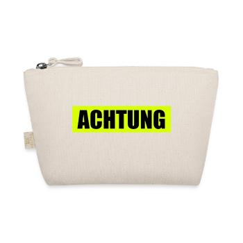 Achtung - Attention - Bio-Täschchen - Natur - Vorne