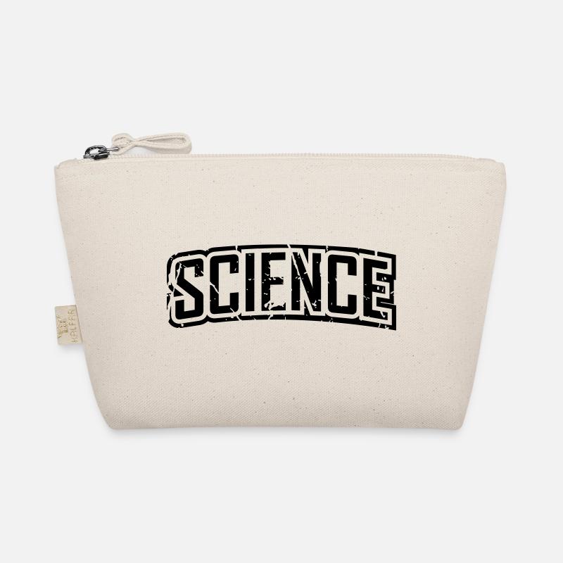 Science vintage distressed logo lettering Organic Pouch