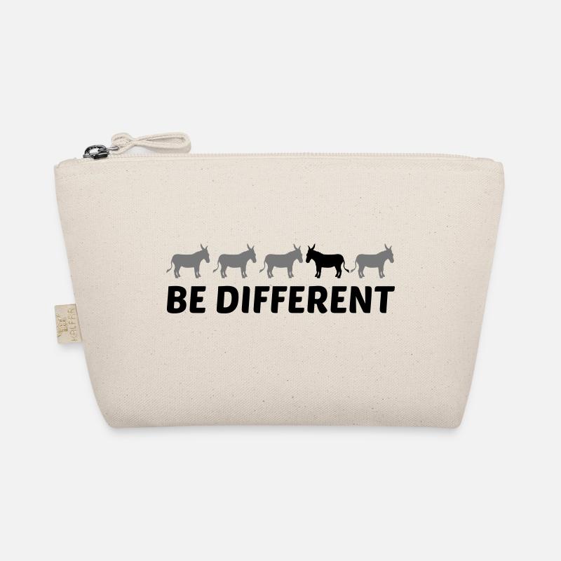 text different be different donkey horse pony small pac Organic Pouch