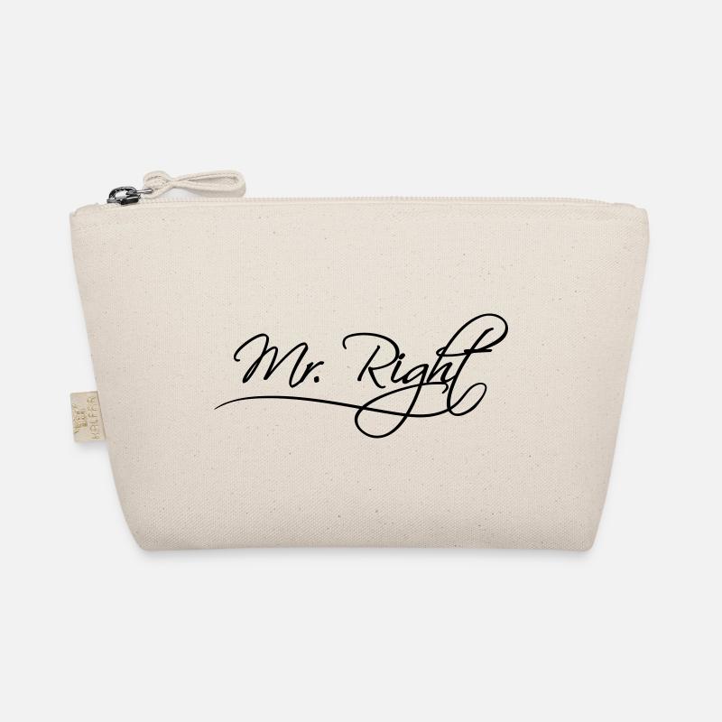 mr right best husband husband text bachelora Organic Pouch
