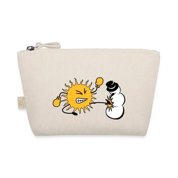 sun kicks snowman - Organic Pouch - nature - Front