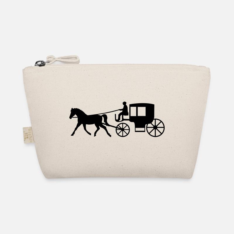 kutsche kutscher transport - Bio-Täschchen - Natur