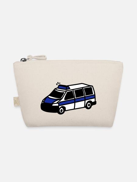 Polizeiwagen - Bio-Täschchen - Natur - Vorne