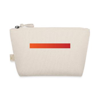Orange gradient bar stripes - Organic Pouch - nature - Front