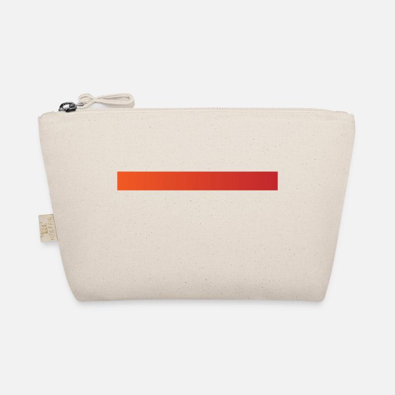 Orange gradient bar stripes Organic Pouch
