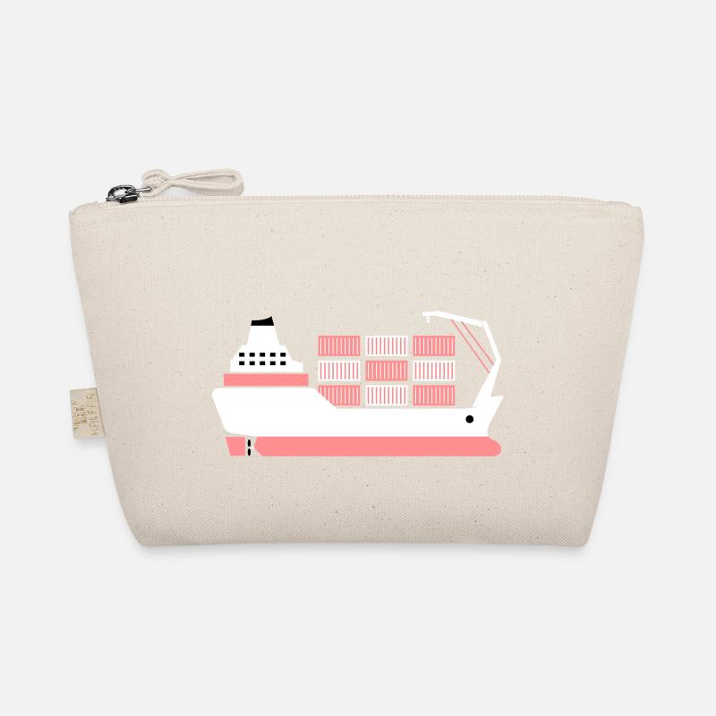 container ship pink Organic Pouch