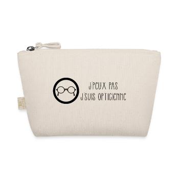 J'peux pas j'suis opticienne "Version noire" - Trousse biologique - nature - Devant