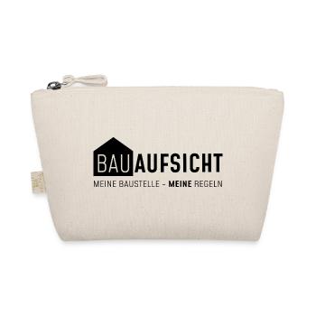Bauaufsicht - meine Baustelle - meine regeln - Bio-Täschchen - Natur - Vorne