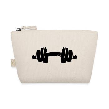 Weight Dumbbell Fitness Pump Bodybuilding Symbol - Organic Pouch - nature - Front