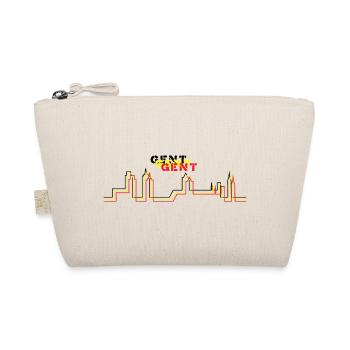 Skyline tricolore minimaliste de Gand - Trousse biologique - nature - Devant