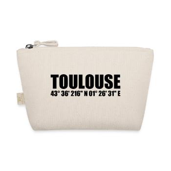 Toulouse Koordinaten - Bio-Täschchen - Natur - Vorne