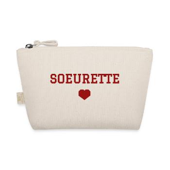 Sœurette cœur - Trousse biologique - nature - Devant