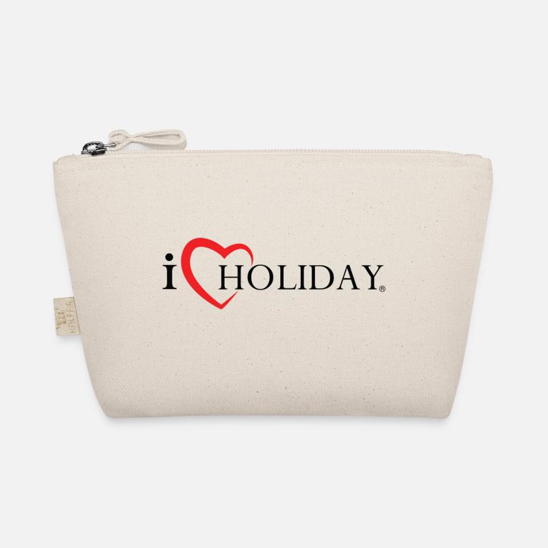 i love Holiday - Bio-Täschchen - Natur