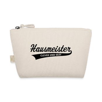 Hausmeister – Clever Und Sexy (Black) - Bio-Täschchen - Natur - Vorne