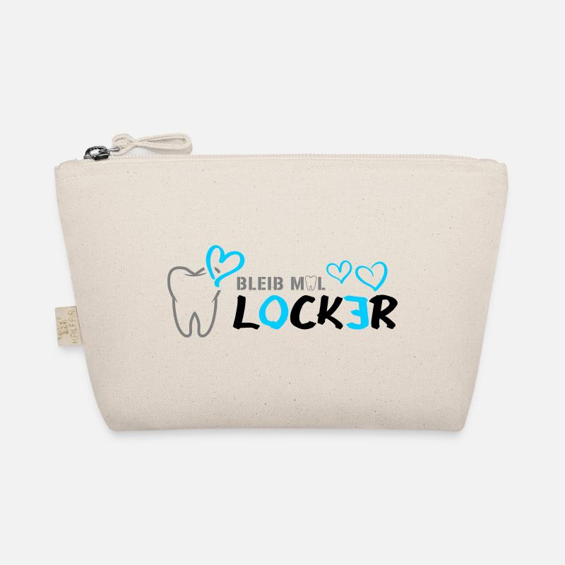 Bleib mal LOCKER - Zahn - Herz Bio-Täschchen
