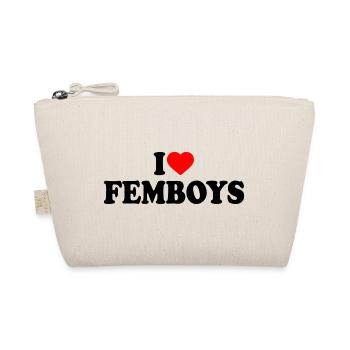 I love femboys - Bio-Täschchen - Natur - Vorne